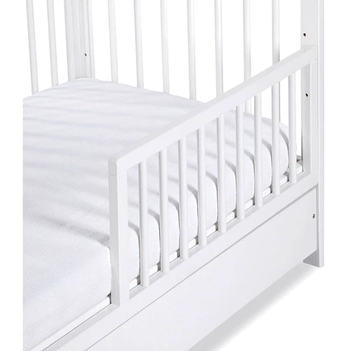 Дитяче ліжечко Klups Timi 120х60 см з ящиком та перегородкою біле