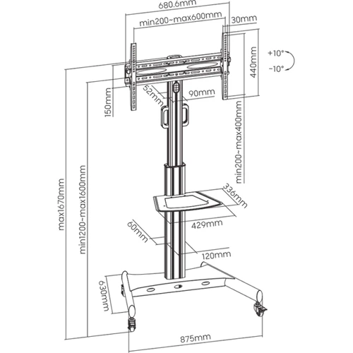 Підставка для ТБ HiSmart HS081171
