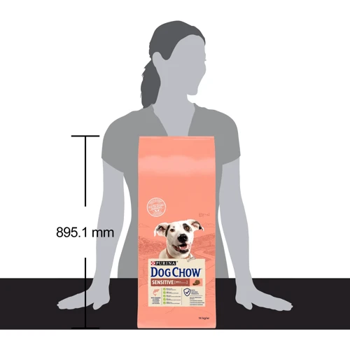 Сухой корм Dog Chow Sensetive для собак с чувствительным пищеварением с лососем 14 кг (12362422): Вес упаковки 14 кг