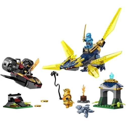 Конструктор LEGO Ninjago Битва дракончиків Нії та Аріна 157 деталей (71798): Серія NINJAGO