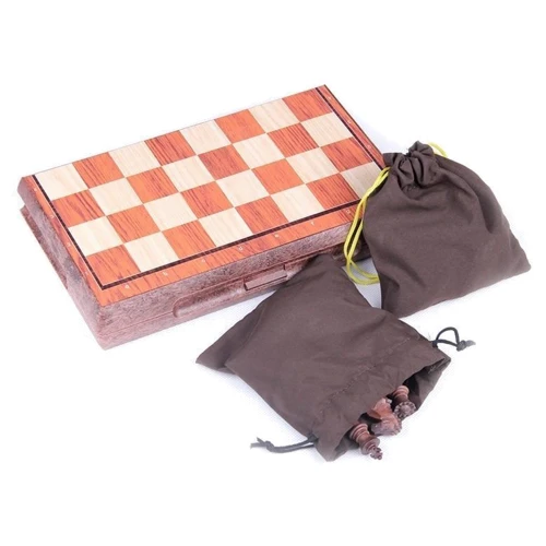 Магнитные шахматы под дерево UB Chess magnetic wood-plastic 36x31 см (3520L): Возраст от 6-ти лет