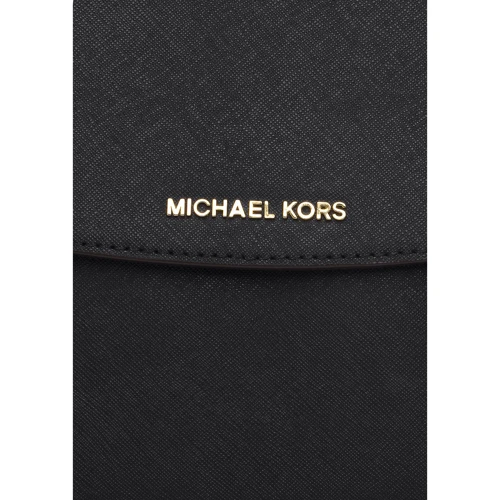 Женская сумка-сэтчел Michael Kors Ava MD Satchel черная (30T5GAVS3LBLACK): Фактура Сафьяно, Матовая