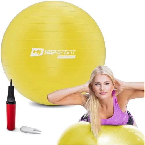Мяч для фитнеса Hop-Sport HS-R055YB yellow 55 см: Диаметр, см 55