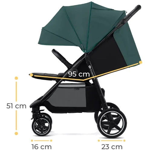 Прогулочная коляска Kinderkraft Route Green (KSROUT00GRE0000): Ширина шасси 56
