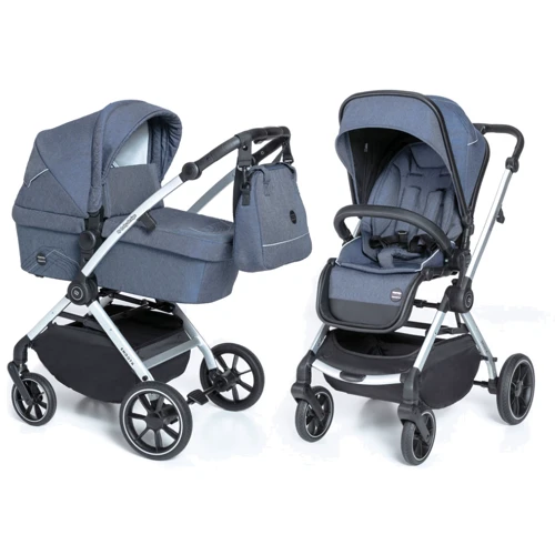 Универсальная коляска 2 в 1 Baby Design SMOOTH 03 NAVY