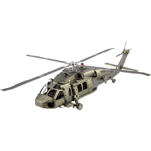 Металевий 3D конструктор Fascinations Metal Earth - Чорний яструб (Black Hawk), MMS461