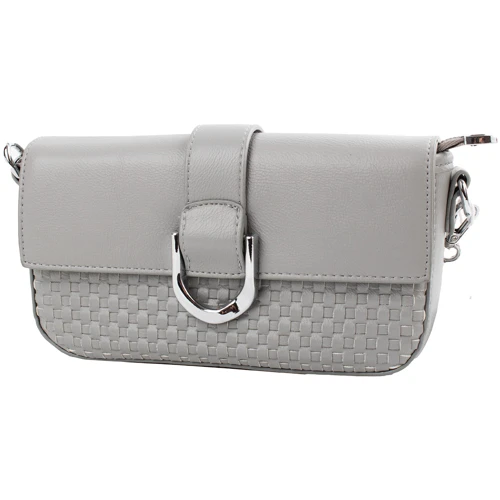 Жіноча сумка крос-боді Valiria Fashion сіра (ODAB804-milk grey): Застібка Молния