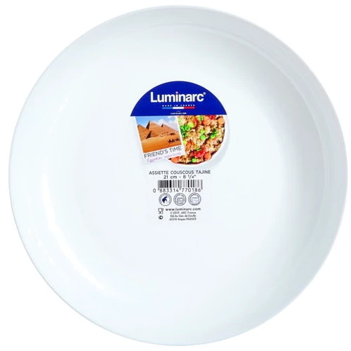 Блюдо Luminarc Friends Time white 21 см (P6281): Диапазон температур, °C 130°С