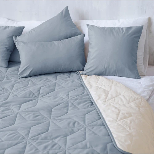 Покривало Sonex Borneo двостороннє 220x240 см сірий/бежевий (SO102401)