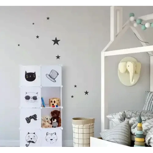 Модульна шафа-органайзер Hop-Sport Leobert Kids для дитячих іграшок біла (5903332074907)