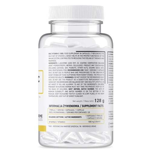 Ostrovit Vitamin C 1000 120 caps / 120 servings: Стать Унисекс