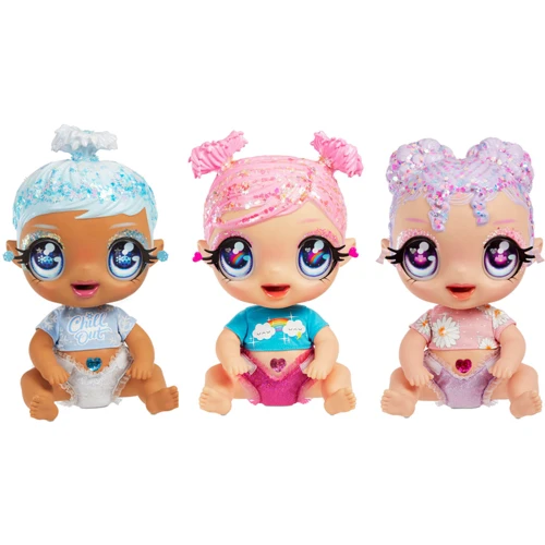 Игровой набор с куклой Glitter Babyz - Лилия: Особенности Меняет цвет