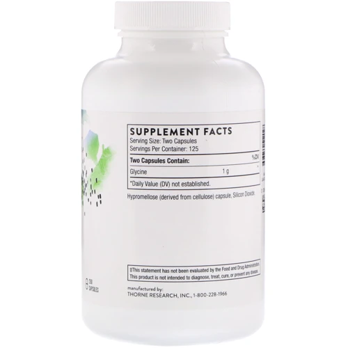 Thorne Research Glycine 250 Caps Глицин
