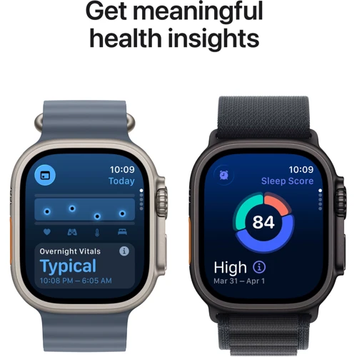 Apple Watch Ultra 3 GPS + Cellular 49mm Natural Titanium Case with Natural Titanium Milanese Loop - Medium (MEWY4)