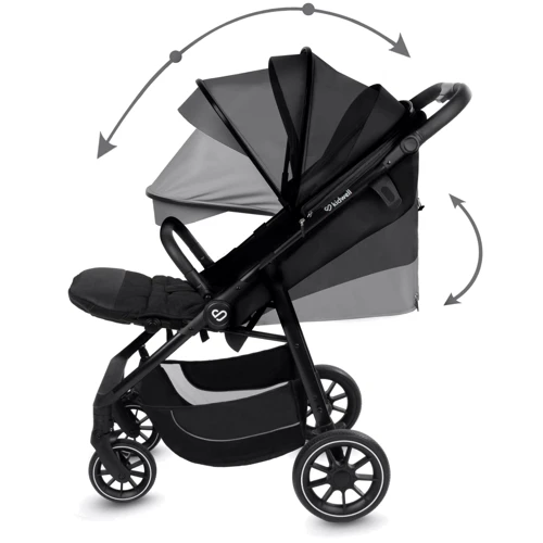 Прогулянкова коляска Kidwell ENZO Black (Hnrt_4910) фото 8