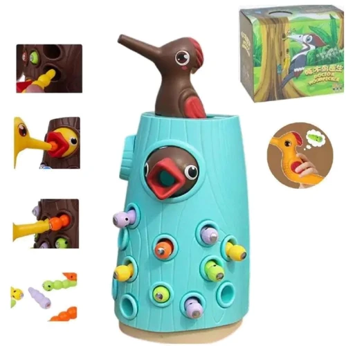 Магнитная игра Metr+ Доктор Дятел бирюзовый (BY-5004)