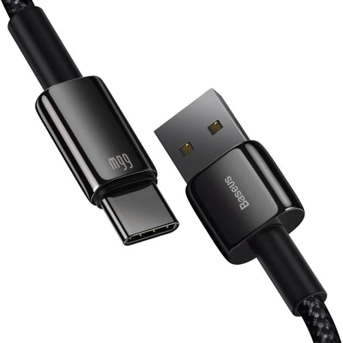 Кабель Baseus USB Cable to USB-C Tungsten 66W 1m Black (CATWJ-B01): Длина 1 м