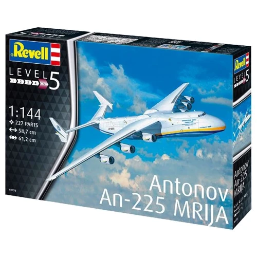 Сборная модель Revell Грузовой самолет АН-225 Мрия уровень 5 масштаб 1:144