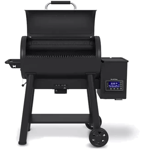Пелетний гриль Broil King Crown 500: Особливості С решеткой, Термометр, С крышкой, С колесами, Поддон для стекания жира