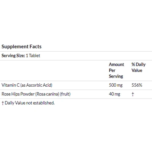 Now Foods C-500 With Rose Hips, 250 Tablets (NOW-00672): Пол Унисекс
