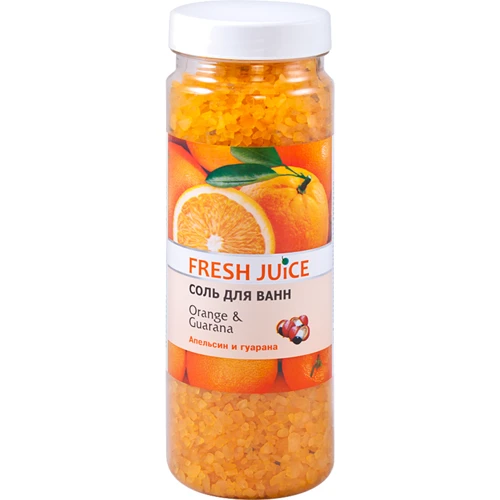 Fresh Juice Orange and Guarana Соль для ванн апельсин и гуарана 700 g
