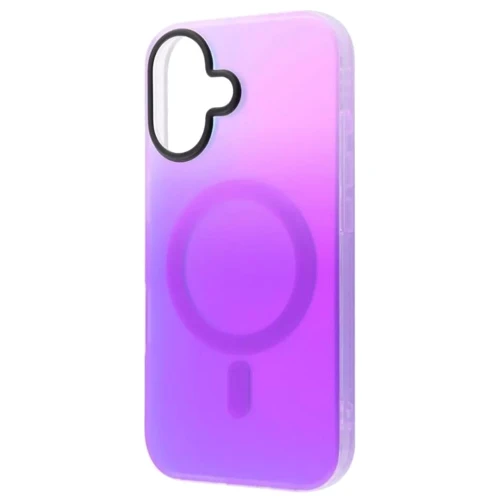 Чехол для iPhone WAVE Matte Gradient Colors with Magnetic Ring Light Purple/Blue for iPhone 16