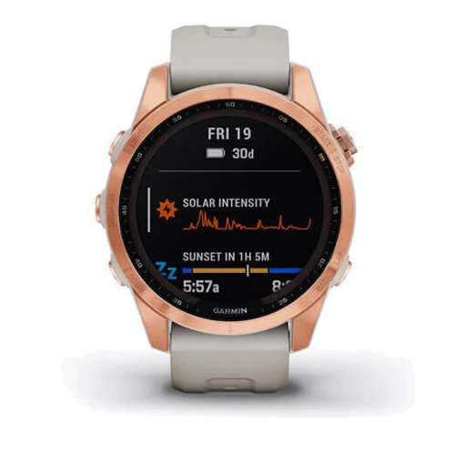 Смарт-часы Garmin Fenix 7S Solar Rose Gold with Light Sand Band (010-02539-11): Карты памяти нет