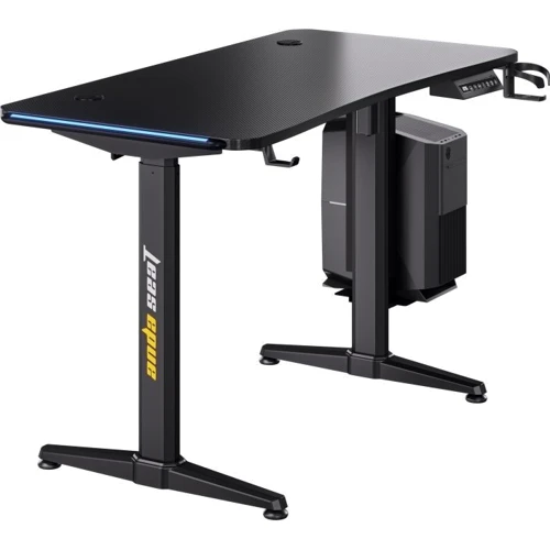 Компьютерный стол Anda Seat Terminator RGB игровой с электрорегулировкой высоты (AD-D-DD1-1600L-01-B-B): Высота, см 120