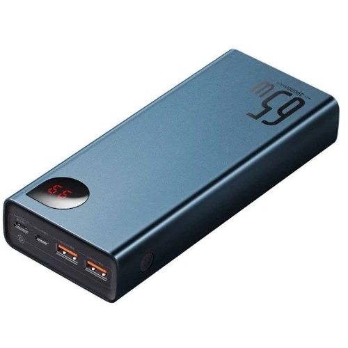 Внешний аккумулятор Baseus Power Bank 20000mAh Adaman Metal Digital Display 65W Blue (PPIMDA-D03): Кабели/переходники для смартфонов в комплекте USB Type-C