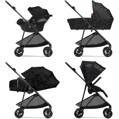 Прогулочная коляска Cybex Melio Real Black с бампером (522002631) фото 8