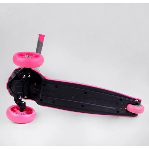 Самокат Best Scooter серо-розовый (LК-61002): Количество колес 3