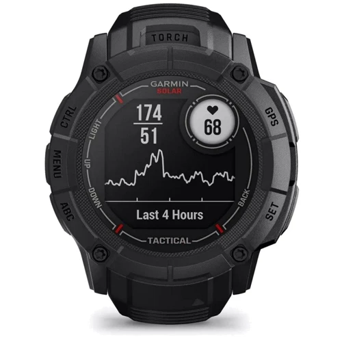 Смарт-часы Garmin Instinct 2X Solar Tactical Edition Black (010-02805-03): Дисплей 1.1" (176x176 pixels)