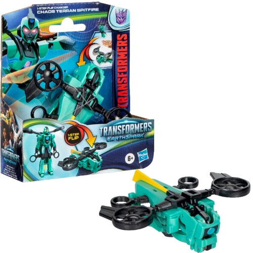 Фигурка Трансформер HASBRO TRANSFORMERS серии Трансформеры: Новая искра F8663 EARTHSPARK 1 STEP FLIP SPITFIRE (F6229_F8663)