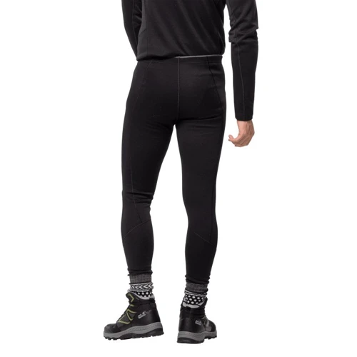 Термокальсони Jack Wolfskin Arctic Xt Tights Men 1806282-6000 46 чорні: Склад Полиамид, Шерсть, Полиэстер