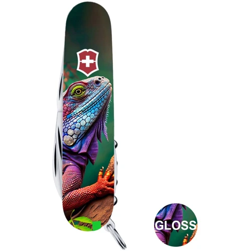 Мультитул Victorinox CAMPER ANIMAL Хамелеон (Vx13613.3_F1020pw): Вес, г 74