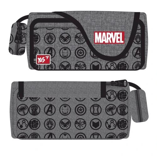 Пенал мягкий YES PH-3-2 Marvel.Avengers, серый (533049)