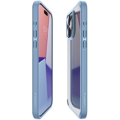 Чехол для iPhone Spigen Ultra Hybrid Sierra Blue (ACS06572) for iPhone 15 Pro Max: Материалы поликарбонат и полиуретан