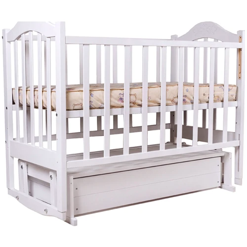 Ліжко Babyroom Діна D301 маятник, ящик біла (620955)