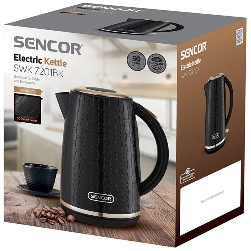 Электрочайник Sencor SWK 7201BK: Тип нагревательного элемента диcковый