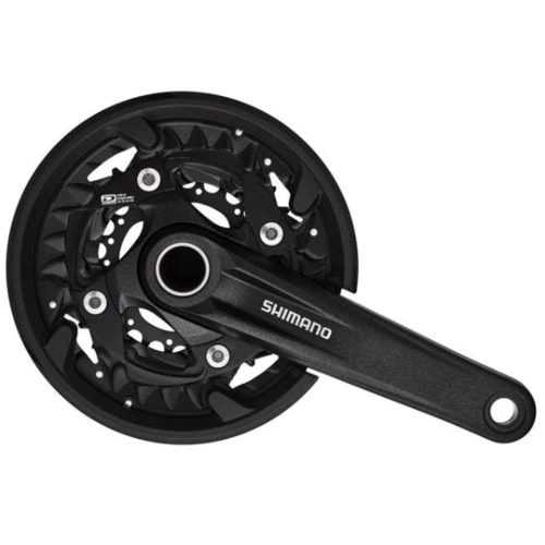 Шатуни Shimano FC-MT500-3, 175мм, 40X30X22, 10-шв, інтегрована вісь, захист зірок, без каретки (EFCMT500EX002X)
