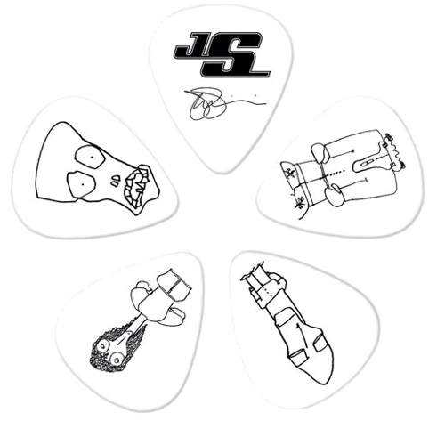 Медіатор Набор медиаторов PLANET WAVES PW1CWH6-10JS JOE SATRIANI PICKS WHITE (HEAVY): Тип Медіатор