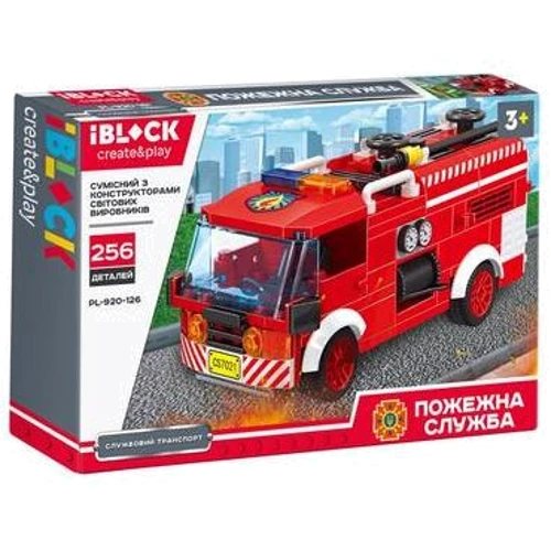 Пластиковий конструктор iBlock Пожежна техніка (PL-920-126)