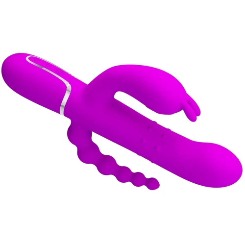 Вибромассажер с анальным и клиторальным стимулятором LYBAILE Pretty Love Cammy Purple Twinkled Tenderness (BW-500036)