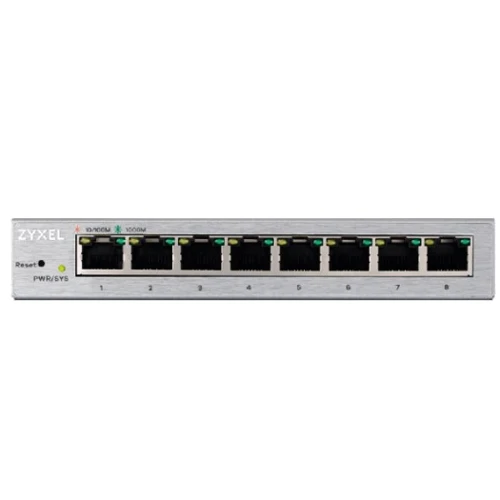 Мережевий комутатор ZyXel GS1200-8 (GS1200-8-EU0101F): Порти тільки Gigabit Ethernet (10/100/1000)