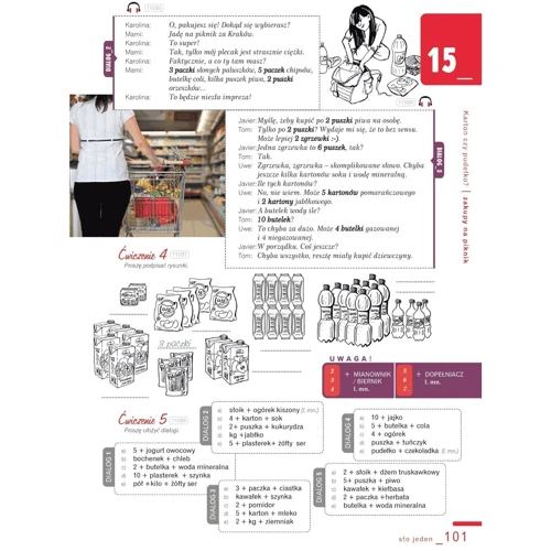 Polski, krok po kroku 1 (A1/A2): Podręcznik studenta: Количество страниц 182