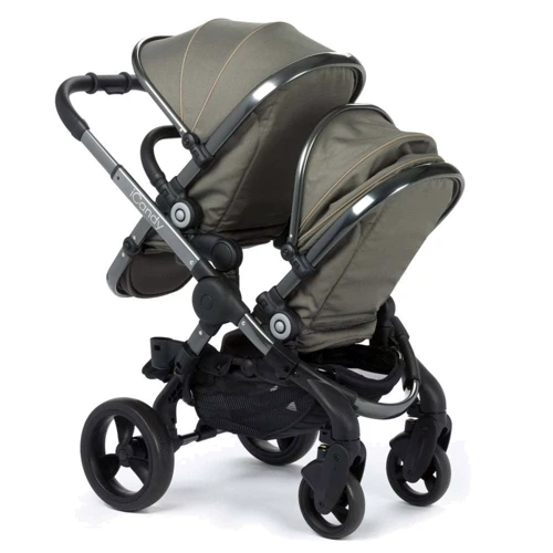 Универсальная коляска для двойни iCandy Peach Blossom Twin Olive, зеленый (IC1413): Материал колес полиуретан