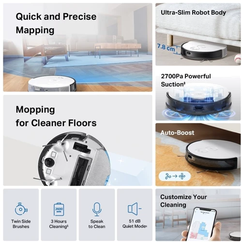 Робот уборщик TP-Link Tapo RV20 Mop фото 8