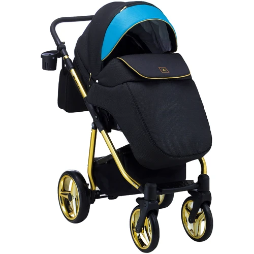 Коляска 2 в 1 Adamex Barcelona Polar (Gold) BR608 (624634): Материал колес полиуретан