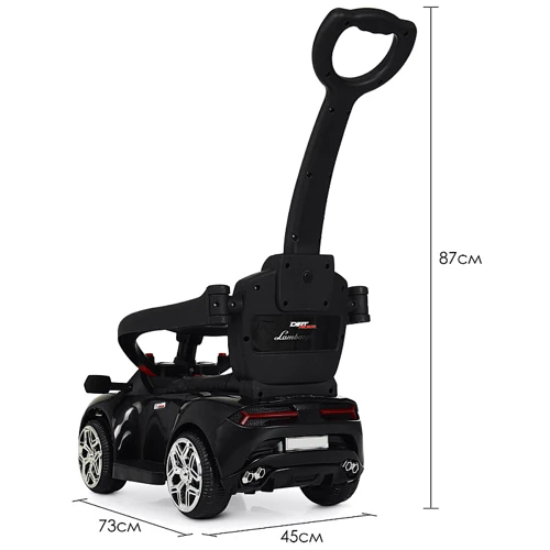 Дитячий електромобіль-толокар 2в1 Bambi чорний (M 3591L-2)