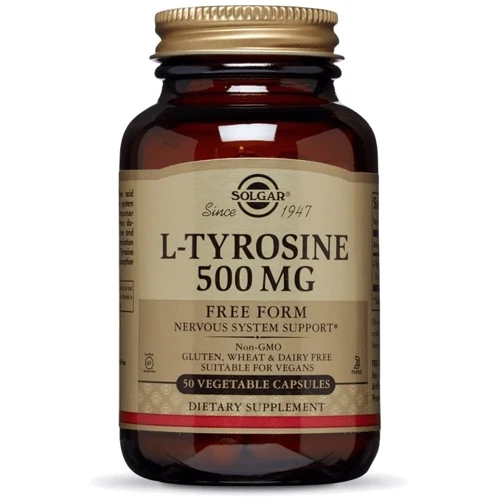 Solgar L-Tyrosine 500 mg 100 Veggie Caps